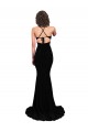 Discount Sleeveless Black Open Back Mermaid V-Neck Prom Dress Canada