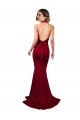 Discount Sleeveless Burgundy Open Back Mermaid Halter Neck Prom Dress Canada