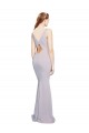 Discount Sleeveless Arctic Lilac Keyhole Back Mermaid V-Neck Prom Dress Canada