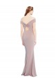 Discount Sleeveless Dusty Pink Keyhole Back Mermaid Off the Shoulder Prom Dress Canada