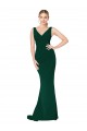 Discount Sleeveless Midnight Green Mermaid V-Neck Prom Dress Canada