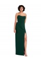 Discount Sleeveless Midnight Green Low Back Sheath Scoop Neck Prom Dress Canada