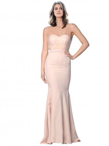 Discount Sleeveless Nude Low Back Sheath Sweetheart Prom Dress Canada