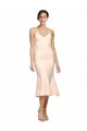 Discount Sleeveless Nude Low Back Sheath V-Neck Prom Dress Canada