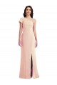 Discount Cap Sleeves Nude Trumpet One Shoulder Prom Dress Canada