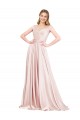 Discount Sleeveless Pink A-Line Off the Shoulder Prom Dress Canada
