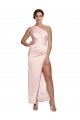 Discount Sleeveless Pink Low Back A-Line One Shoulder Prom Dress Canada