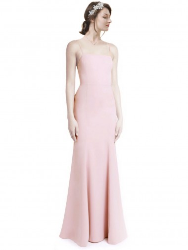 Discount Sleeveless Pink Criss Cross Open Back Mermaid Sheath Spaghetti Straps Prom Dress Canada