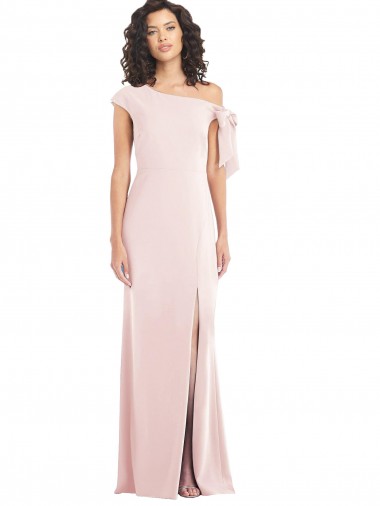 Discount Cap Sleeves Pink Trumpet Off the Shoulder Prom Dress Canada
