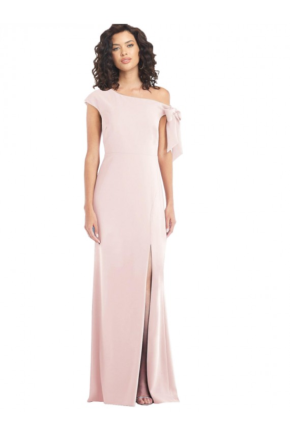 Discount Cap Sleeves Pink Trumpet Off the Shoulder Prom Dress Canada