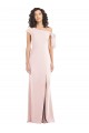 Discount Cap Sleeves Pink Trumpet Off the Shoulder Prom Dress Canada