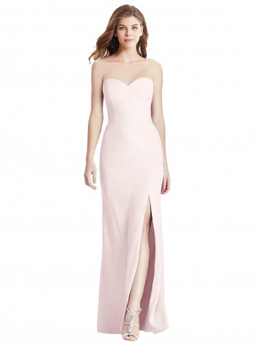 Discount Sleeveless Pink Low Back Trumpet Sweetheart Prom Dress Canada