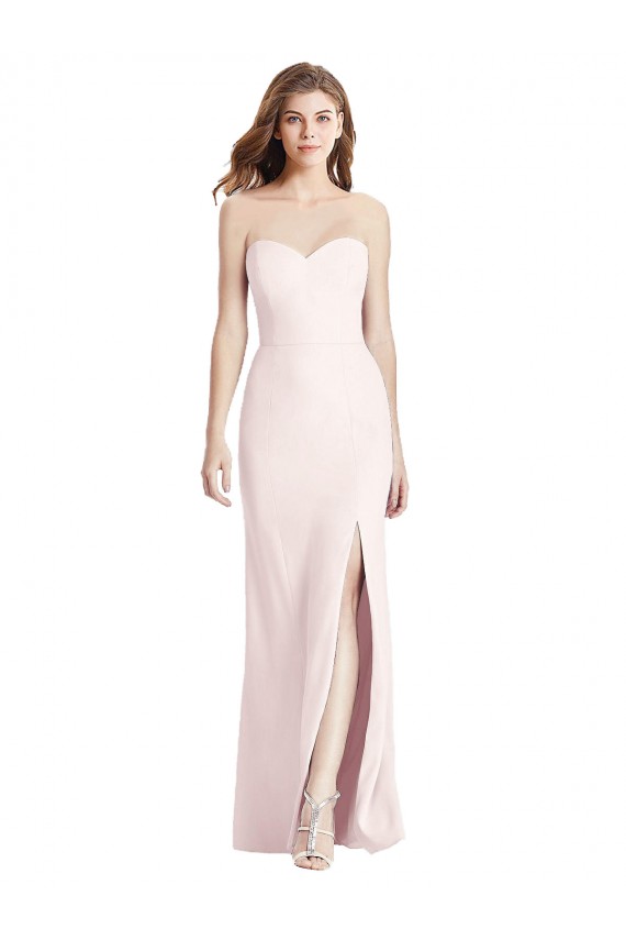 Discount Sleeveless Pink Low Back Trumpet Sweetheart Prom Dress Canada