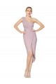 Discount Sleeveless Primrose V-Back Mermaid One Shoulder High Low Prom Dress Canada