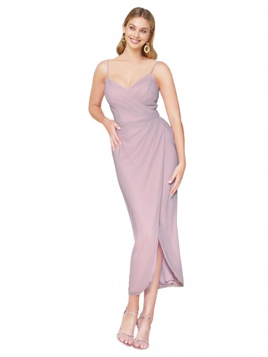 Discount Sleeveless Primrose V-Back Mermaid Spaghetti Straps High Low Prom Dress Canada