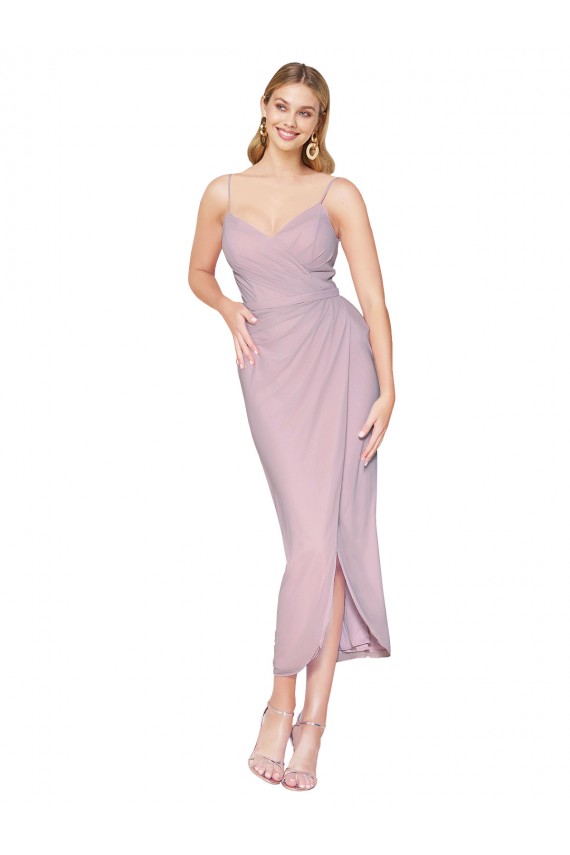 Discount Sleeveless Primrose V-Back Mermaid Spaghetti Straps High Low Prom Dress Canada