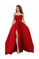Discount Sleeveless Red Criss Cross Open Back A-Line Spaghetti Straps Prom Dress Canada