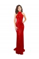 Discount Sleeveless Red Open Back Mermaid High Neck Sequin Prom Dress Canada