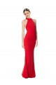 Discount Sleeveless Red Mermaid Halter Neck Prom Dress Canada