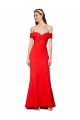 Discount Sleeveless Red Mermaid Off the Shoulder Prom Dress Canada