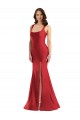 Discount Sleeveless Red Mermaid Square Neck Plus Size Formal Prom Dress Canada