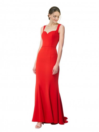 Discount Sleeveless Red Mermaid Sweetheart Prom Dress Canada