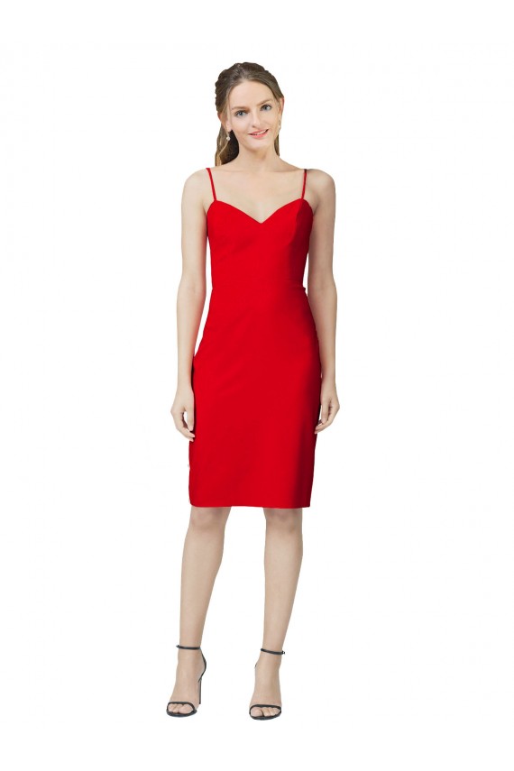 Discount Sleeveless Red Sheath Sweetheart Prom Dress Canada