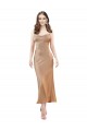 Discount Sleeveless Rose Gold Low Back Sheath Cowl Neck Prom Dress Canada
