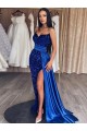 Discount Sleeveless Royal Blue Sheath Sweetheart Prom Dresses Canada