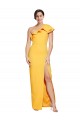 Discount Sleeveless Saffron Sheath One Shoulder Prom Dress Canada