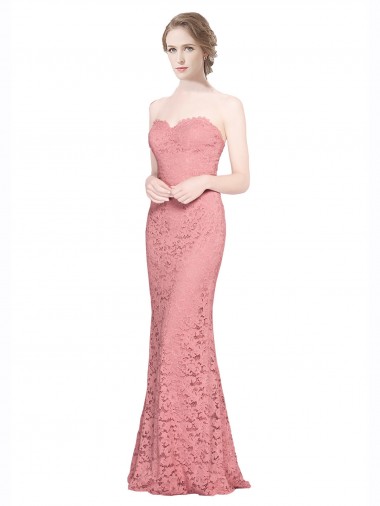 Discount Sleeveless Salmon Mermaid Sweetheart Prom Dress Canada