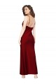 Discount Sleeveless Burgundy Low Back Sheath Cowl Neck Black Tie Prom Dress Canada