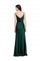 Discount Sleeveless Hunter V-Back Sheath Cowl Neck Black Tie Prom Dress Canada