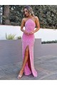 Discount Sleeveless Sheath Halter Neck Prom Dress Canada