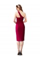 Discount Sleeveless Black Sheath One Shoulder Stretch Crepe Prom Dress Canada