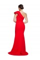 Discount Sleeveless Red Sheath One Shoulder Stretch Crepe Prom Dress Canada