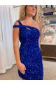 Discount Sleeveless Fuchsia Sheath One Shoulder Prom Dresses Canada