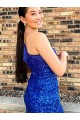 Discount Sleeveless Royal Blue Sheath One Shoulder Homecoming Dresses Canada