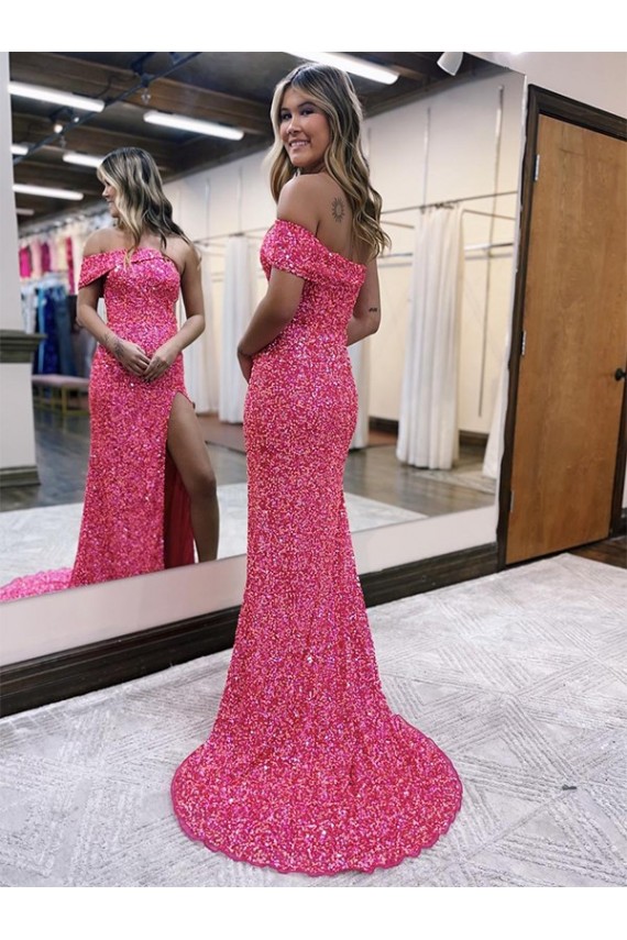 Discount Sleeveless Fuchsia Sheath One Shoulder Evening Gown Canada