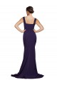 Discount Sleeveless Dark Navy Sheath Square Neck Prom Dress Canada