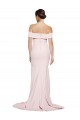 Discount Sleeveless Pink Low Back Sheath Square Neck Prom Dress Canada