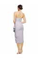 Discount Sleeveless Arctic Lilac Low Back Sheath Strapless High Low Prom Dress Canada