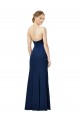 Discount Sleeveless Black Low Back Sheath Strapless Prom Dress Canada