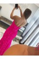 Discount Sleeveless Fuchsia Sheath Strapless Prom Dress Canada