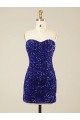 Discount Sleeveless Sheath Sweetheart Velvet Sequin Prom Dress Canada