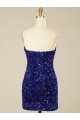 Discount Sleeveless Sheath Sweetheart Velvet Sequin Prom Dress Canada