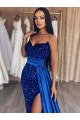 Discount Sleeveless Royal Blue Sheath Sweetheart Prom Dresses Canada
