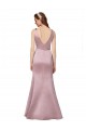 Discount Sleeveless Burgundy V-Back Sheath V-Neck Prom Dress Canada