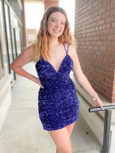 Discount Sleeveless Sheath V-Neck Cocktail Prom Dress Canada