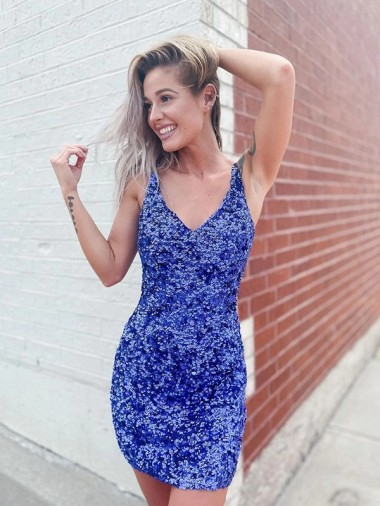 Discount Sleeveless Sheath V-Neck Prom Dresses Canada